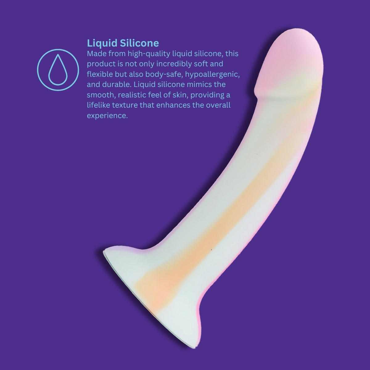 Mina Minty – 7 Inch Silicone Dildo with Suction Cup Base