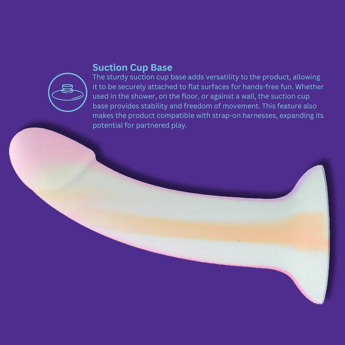 Mina Minty – 7 Inch Silicone Dildo with Suction Cup Base