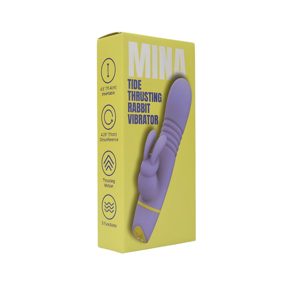 Mina Tide – Waterproof 4.5 Inch Thrusting Rabbit Vibrator