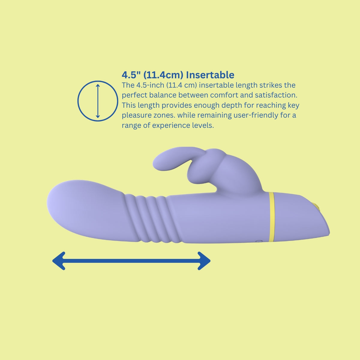 Mina Tide – Waterproof 4.5 Inch Thrusting Rabbit Vibrator