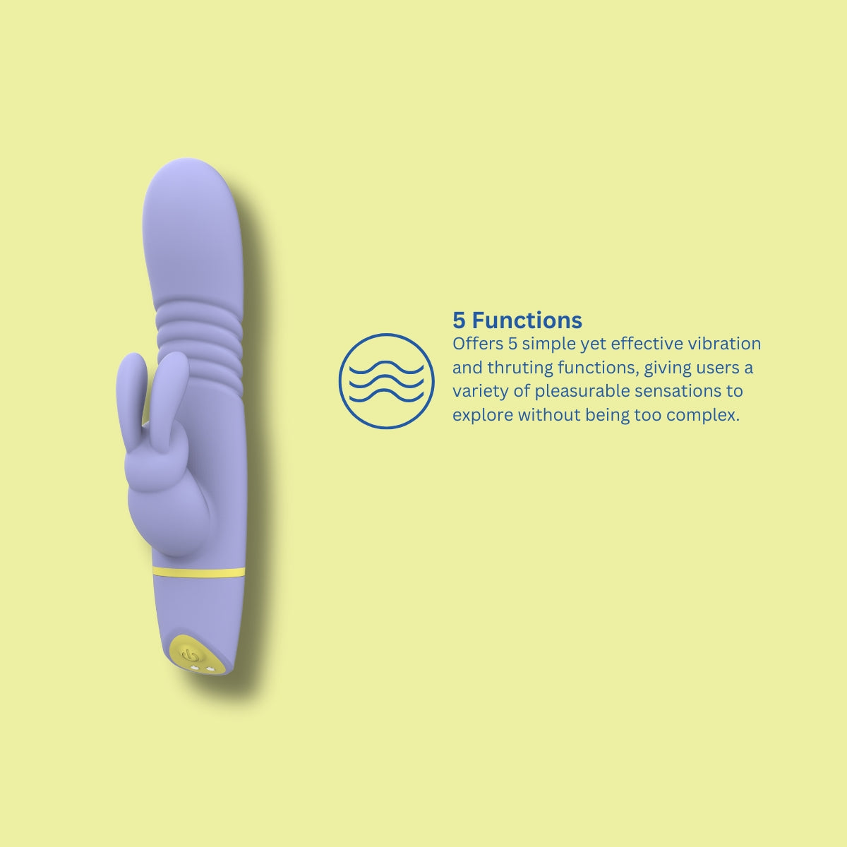 Mina Tide – Waterproof 4.5 Inch Thrusting Rabbit Vibrator