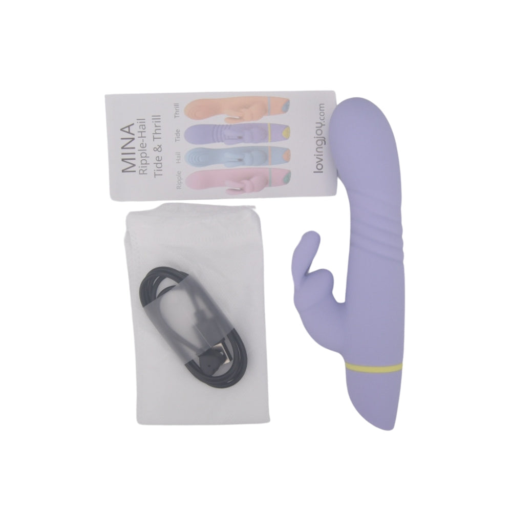 Mina Tide – Waterproof 4.5 Inch Thrusting Rabbit Vibrator