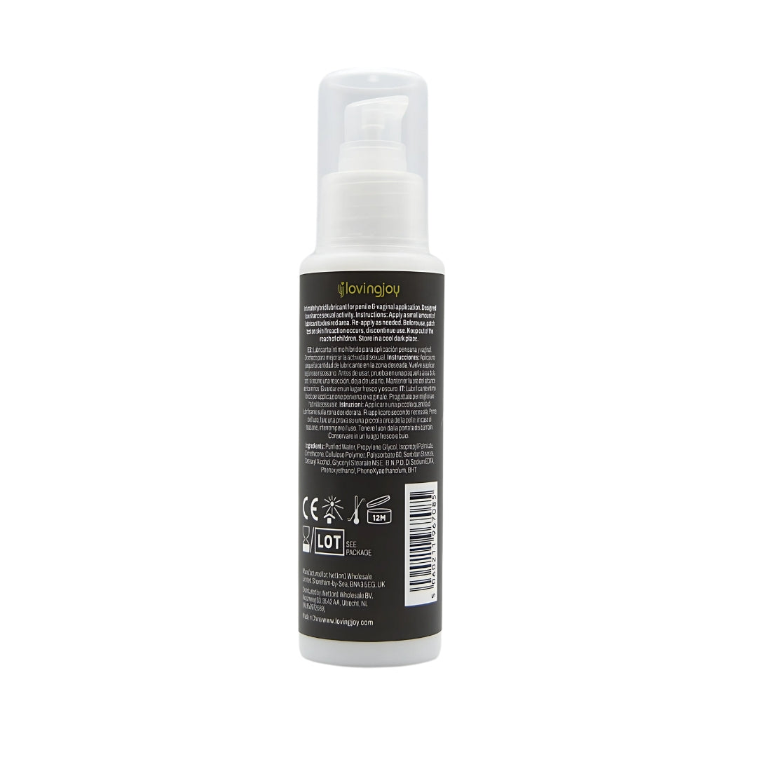Loving Joy Silk Hybrid Lubricant 100ml – Long-Lasting Vegan Lubricant