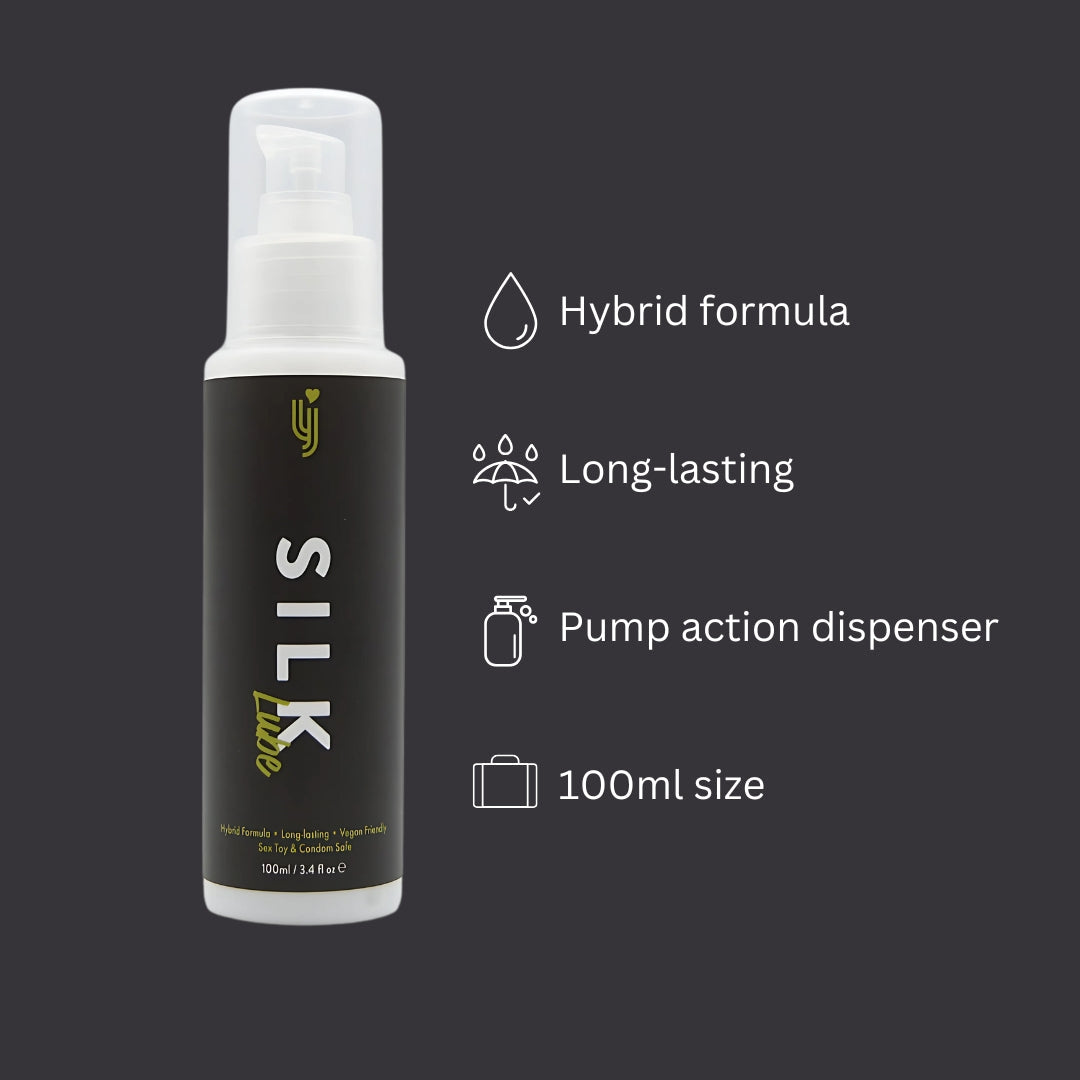 Loving Joy Silk Hybrid Lubricant 100ml – Long-Lasting Vegan Lubricant