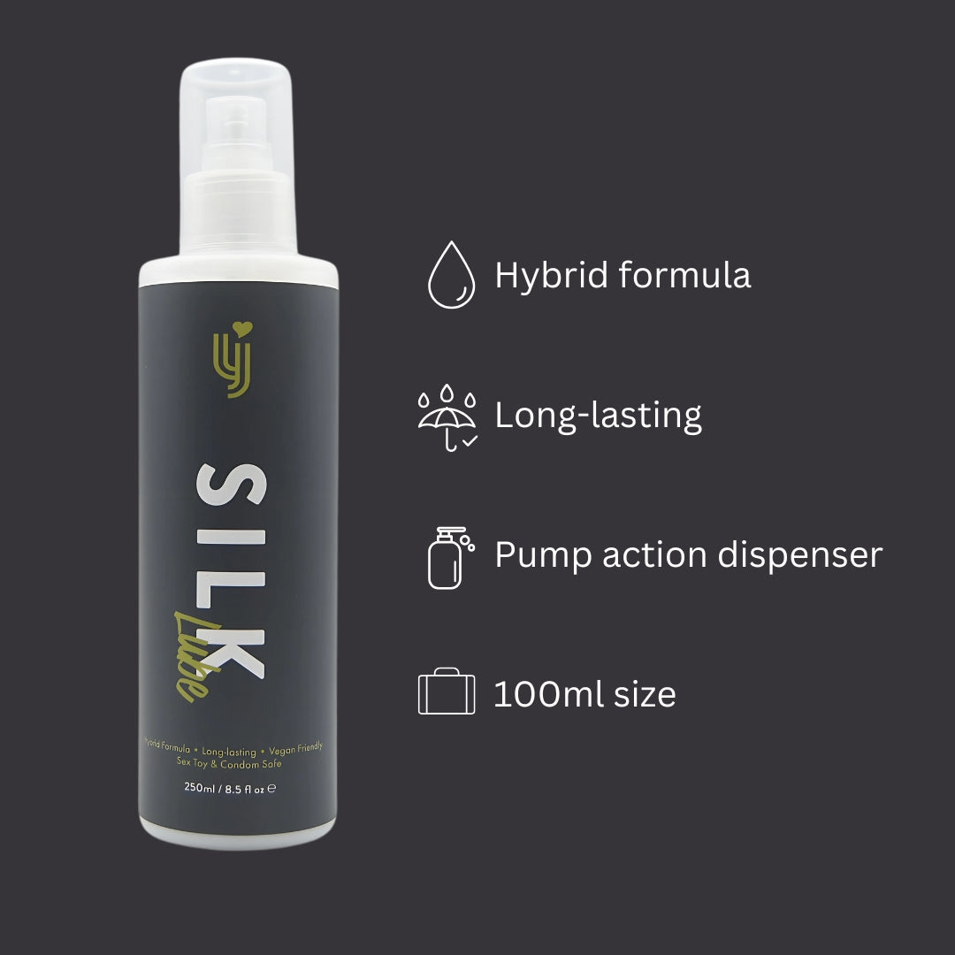 Loving Joy Silk Hybrid Lubricant 250ml – Long-Lasting Vegan Lubricant