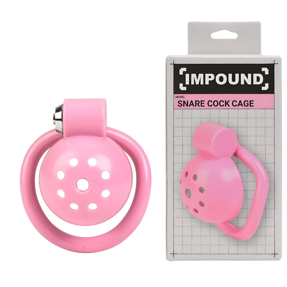 Impound Snare – Male Chastity Cage with Multiple Base Rings