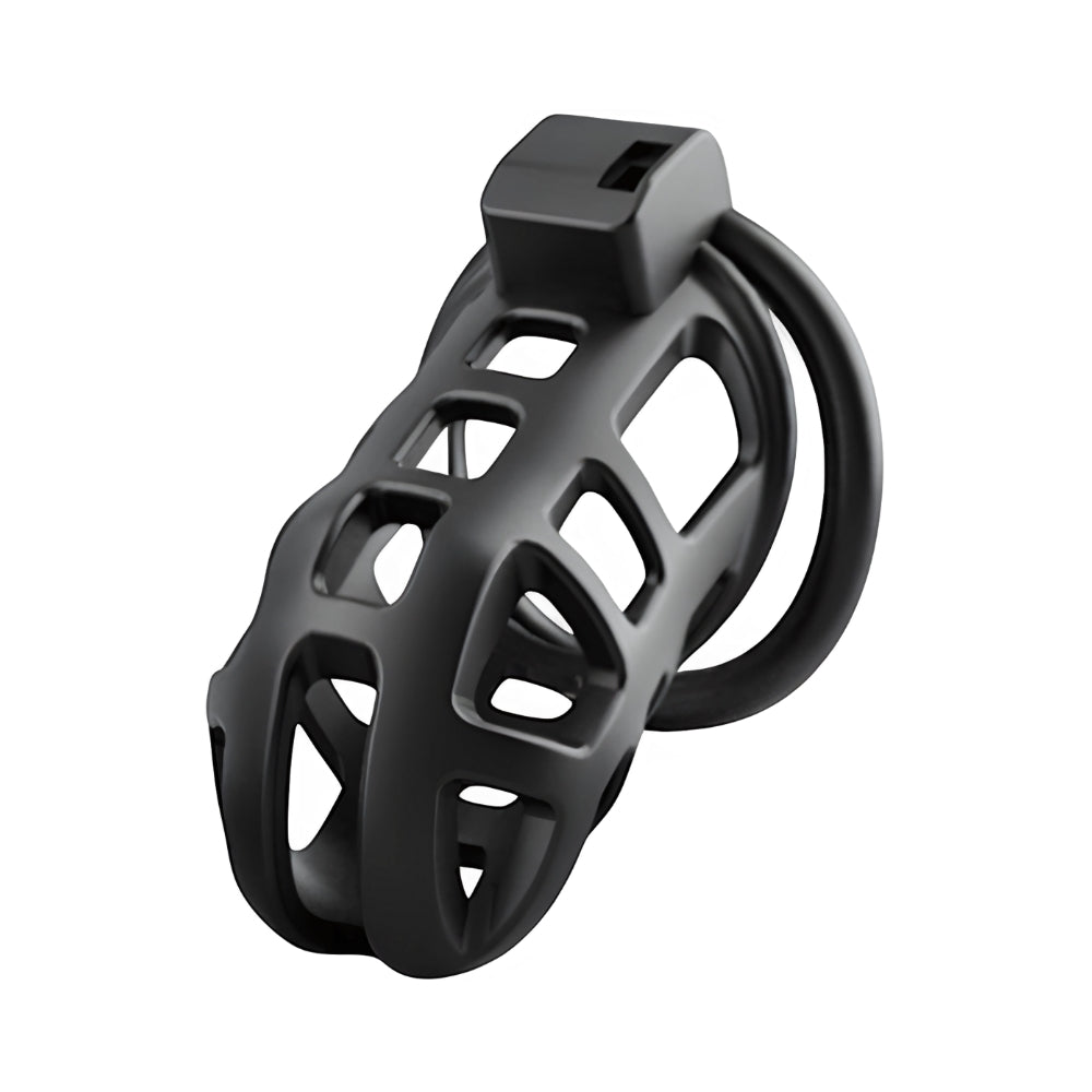 Impound Titan (Black) – Chastity Cage with Multiple Base Rings