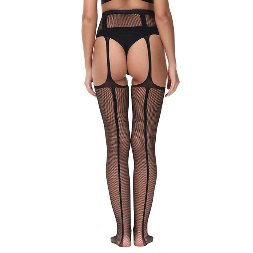 Lace by LJ Lace Up Suspender Tights – One Size Hosiery