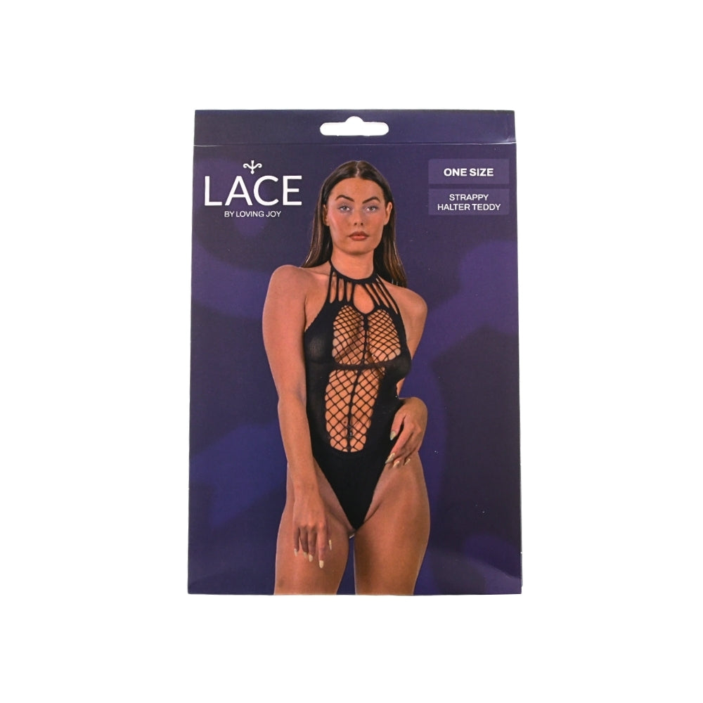 Lace by LJ Strappy Halter Teddy – Seductive Lingerie