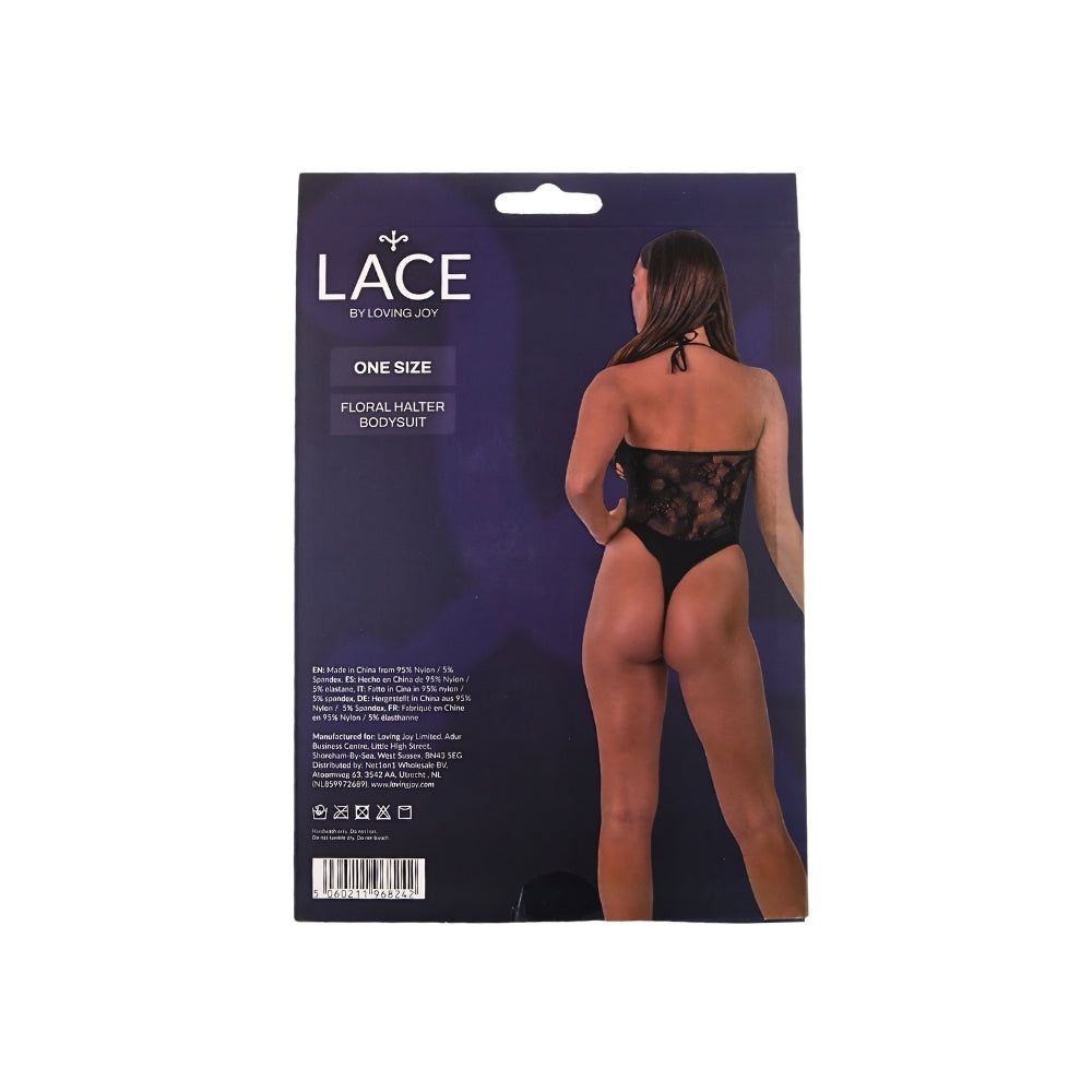 LJ Floral Halter Bodysuit – Lace Lingerie