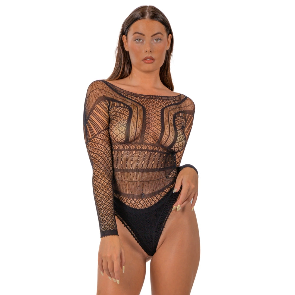 Lace by LJ Seamless Long Sleeved Bodysuit – Lace Lingerie
