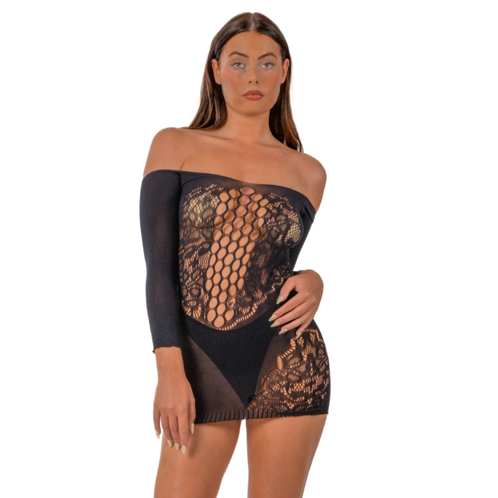Lace by LJ Off the Shoulder Mini Dress – Women's Lingerie