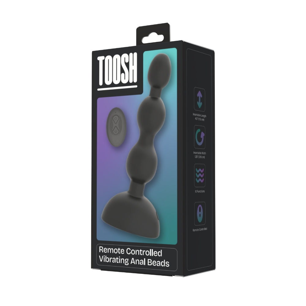Toosh Remote Controlled Vibrating Anal Beads – Remote-Controlled Anal Toy