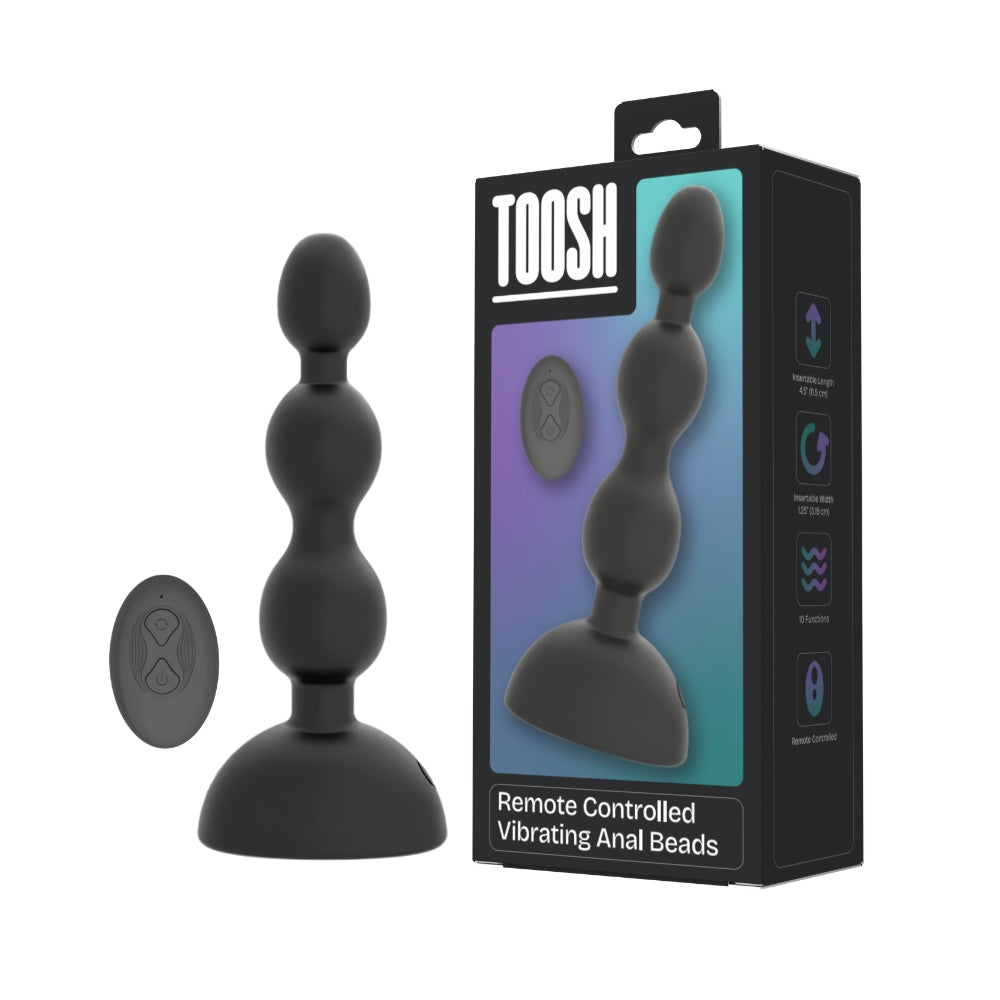 Toosh Remote Controlled Vibrating Anal Beads – Remote-Controlled Anal Toy