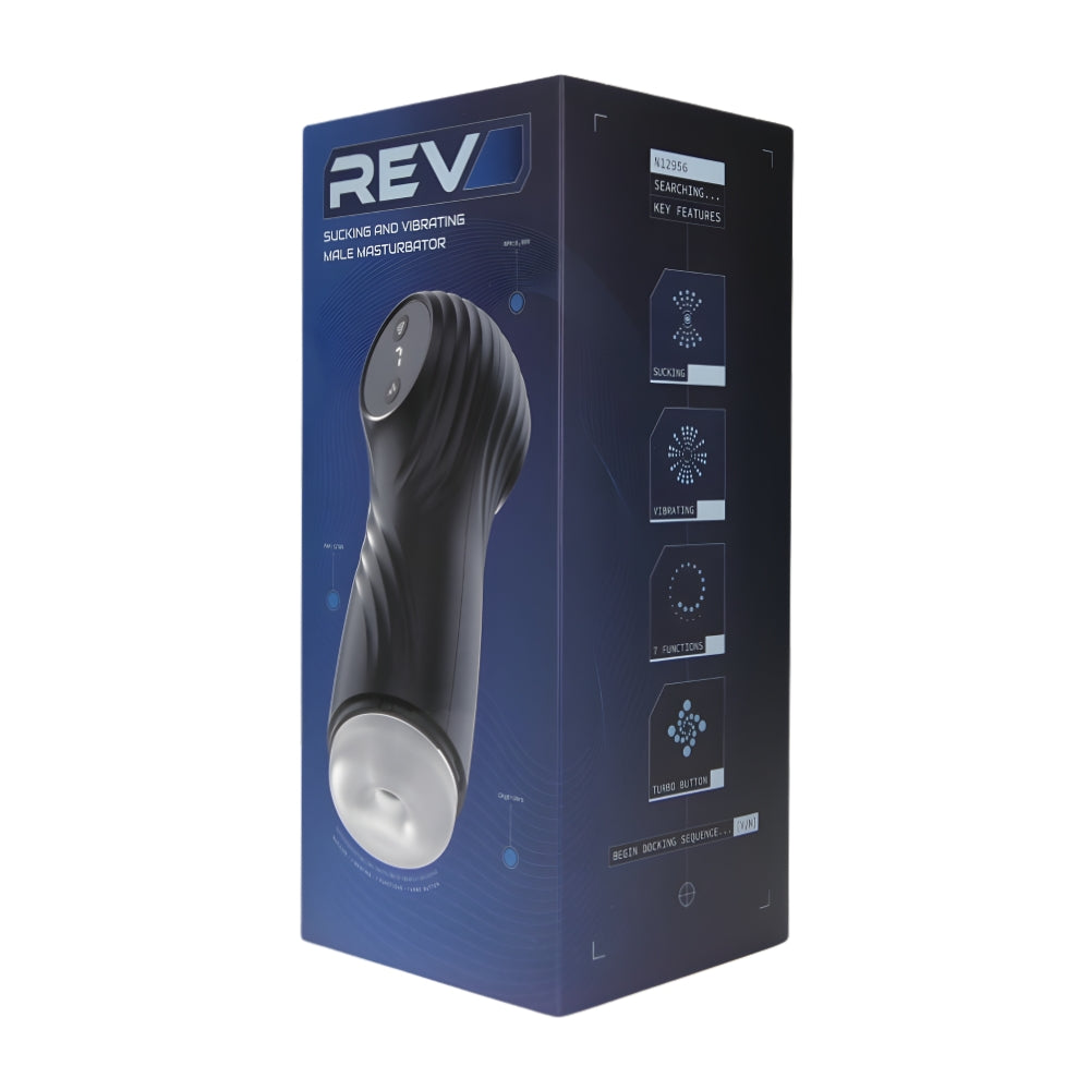 Rev Sucking and Vibrating Male Masturbator – USB Rechargeable Male Masturbator