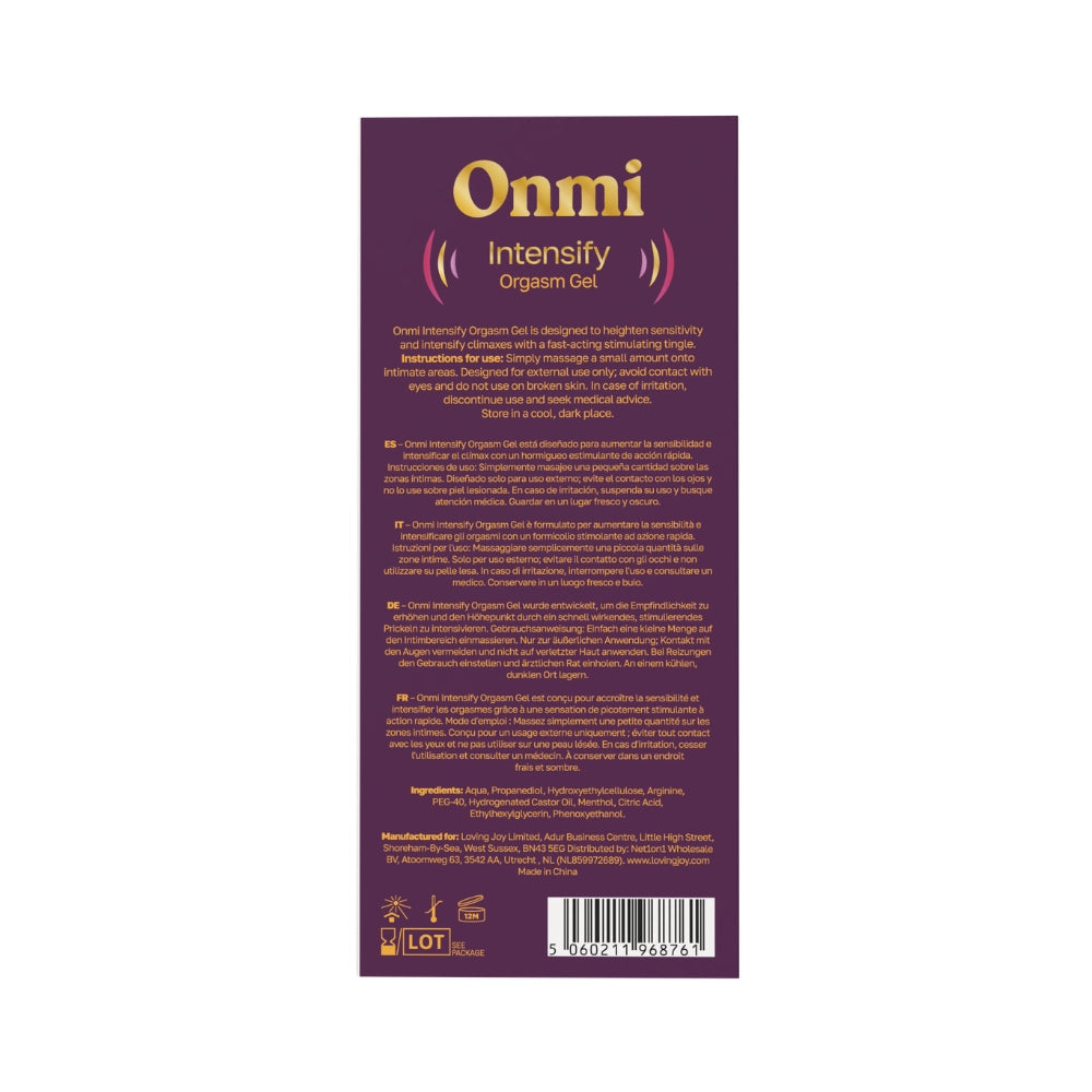 Onmi Intensify – Orgasm Gel 30ml