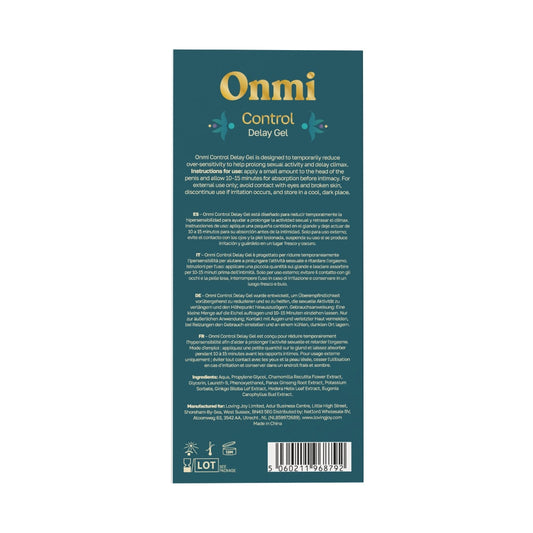 Onmi Control Delay Gel – Water-Based Sensitivity Reducer 30ml Gel