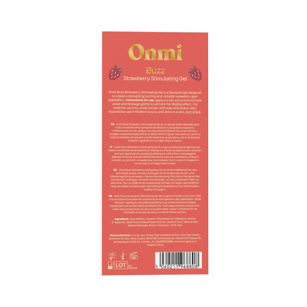 Onmi Buzz Strawberry Liquid Vibrator – Warming 30ml Gel Vibrator