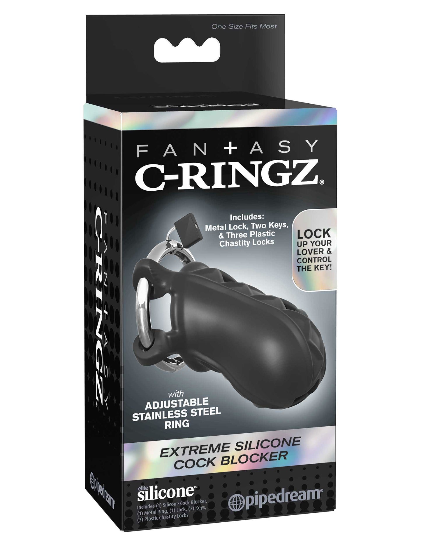 Fantasy C-Ringz Extreme Silicone (Black) – Silicone Cock Blocker