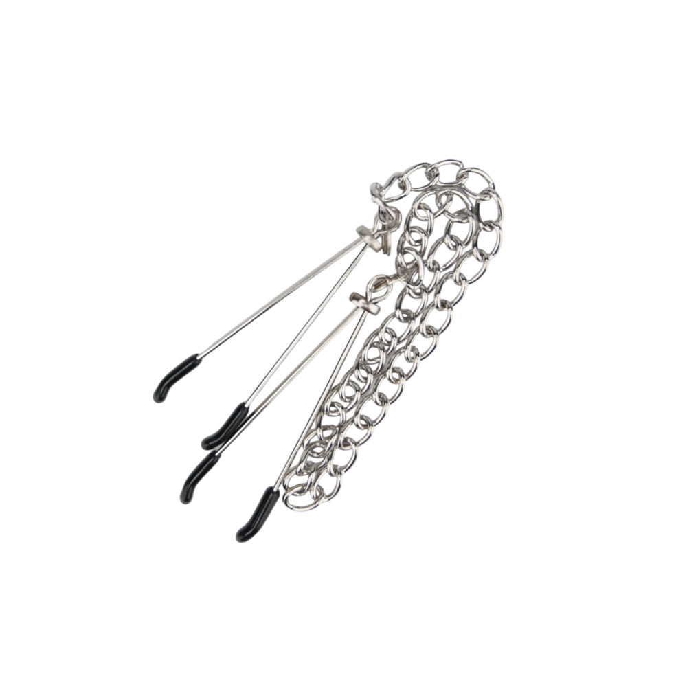 Bound to Please Adjustable Nipple Clamps with Chain – Nickel-Free Nipple Clamps