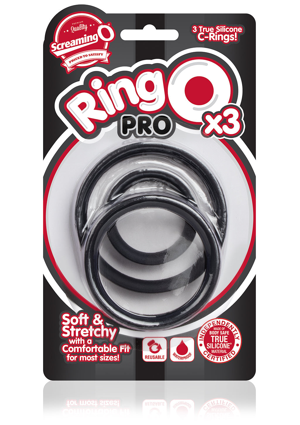 Screaming O Ringo Pro X3 Silicone Cock Ring Trio Pack