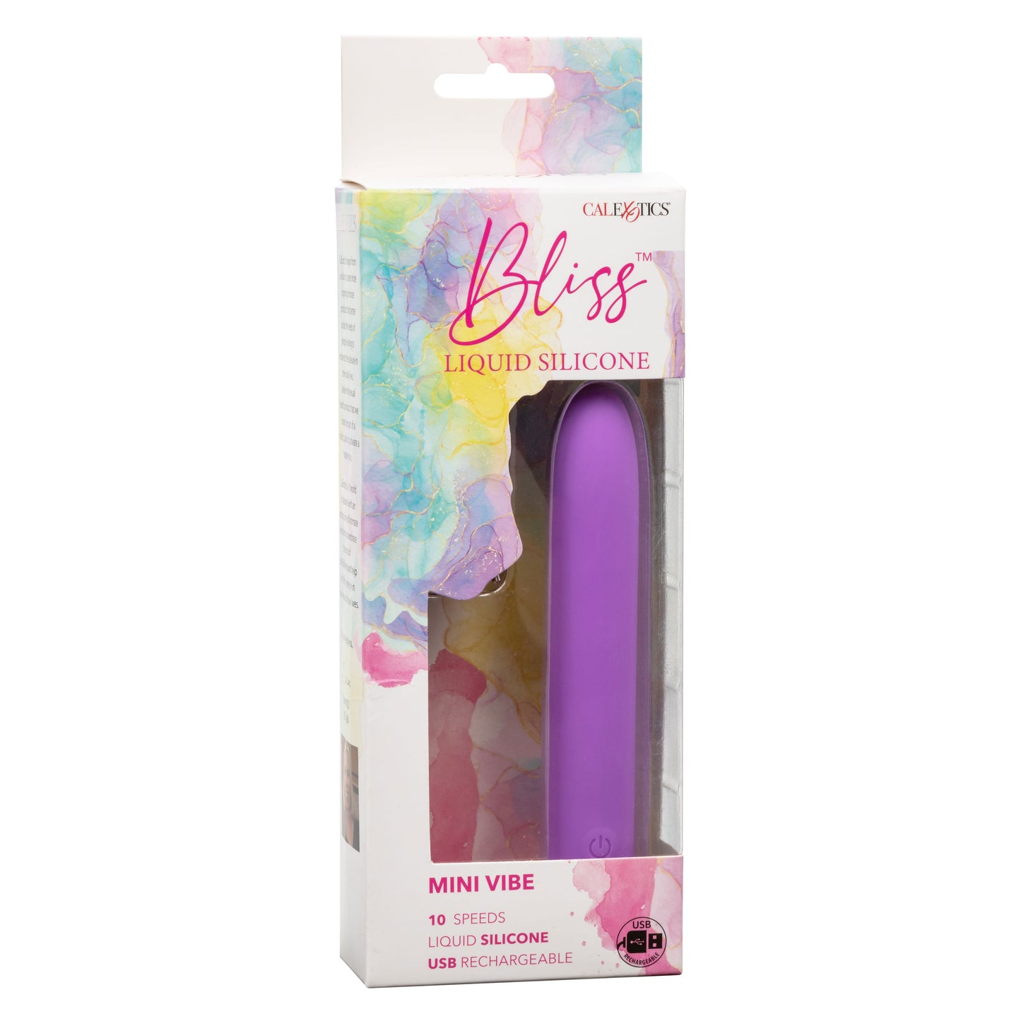 Bliss Liquid Silicone Mini Vibe Purple 10-Speed 4-Inch Vibrator