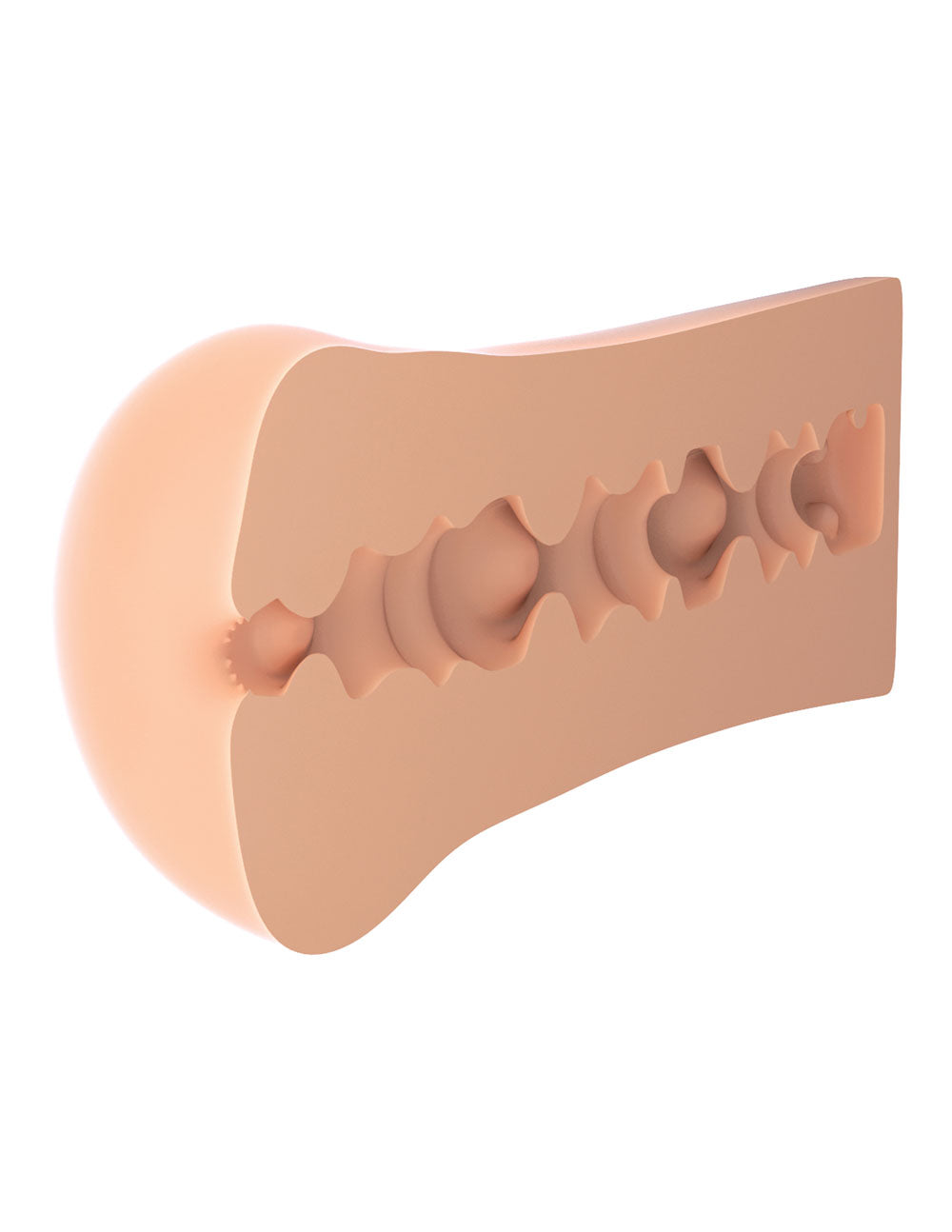 Compact Anal Masturbator for Men with Life-Like Textured Tunnel