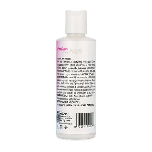 PrePair Spermicidal Water-Based Personal Moisturizer – 4.5oz Lubricant