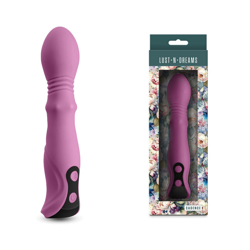 Lust N Dreams Cadence Blush 18.2 Centimeter Thrusting and Sliding Vibrator