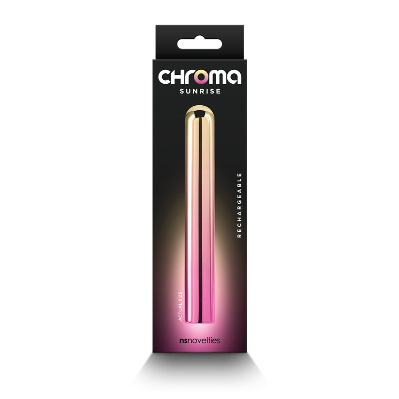 Chroma Sunrise Large 13.8 cm Metallic Pink/Gold Vibrator