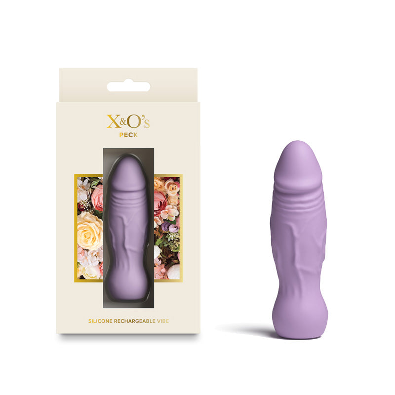 NS Novelties X and Os Embrace (Pink / Purple) – Waterproof Rechargeable Vibrator
