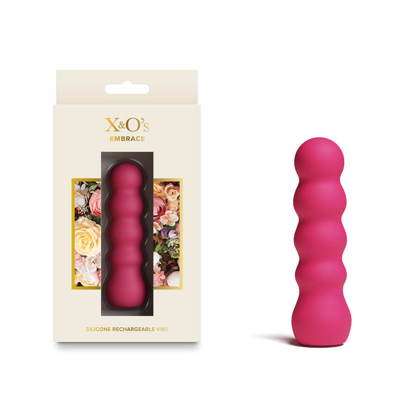NS Novelties X and Os Embrace (Pink / Purple) – Waterproof Rechargeable Vibrator