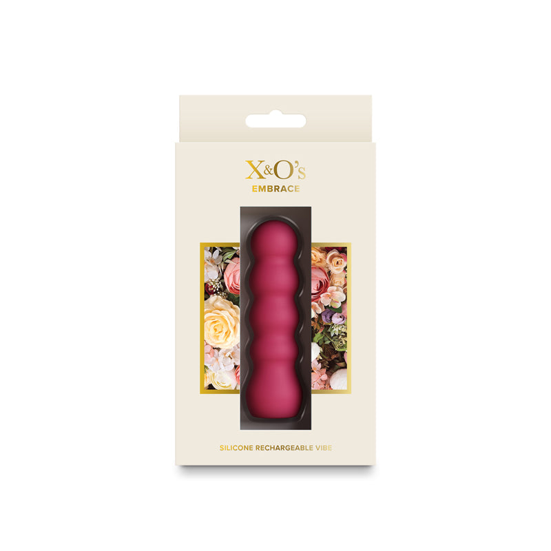 NS Novelties X and Os Embrace (Pink / Purple) – Waterproof Rechargeable Vibrator