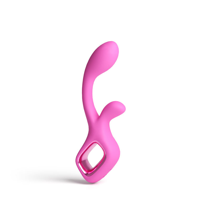 Pretty In Pink Velvet – Waterproof USB Rechargeable Rabbit Vibrator 18.7 cm