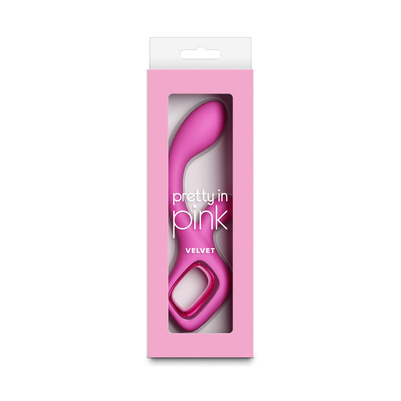 Pretty In Pink Velvet – Waterproof USB Rechargeable Rabbit Vibrator 18.7 cm