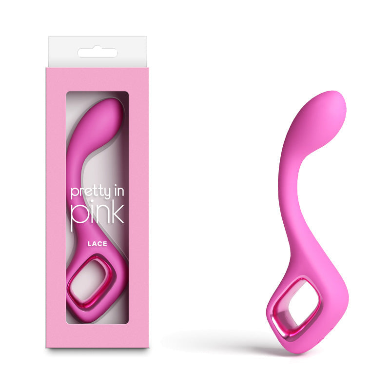 Pretty In Pink Lace – Waterproof USB Rechargeable G-Spot Vibrator 18.7 cm