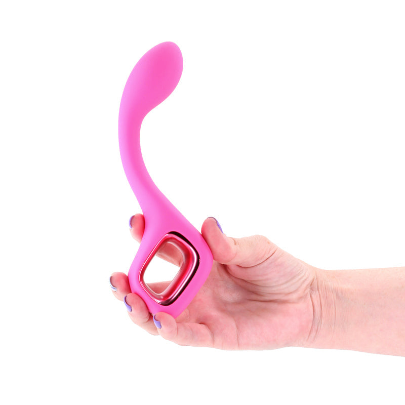 Pretty In Pink Lace – Waterproof USB Rechargeable G-Spot Vibrator 18.7 cm