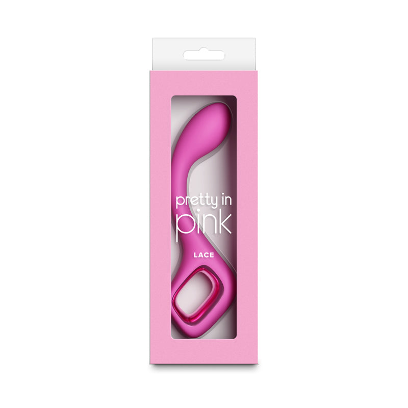 Pretty In Pink Lace – Waterproof USB Rechargeable G-Spot Vibrator 18.7 cm