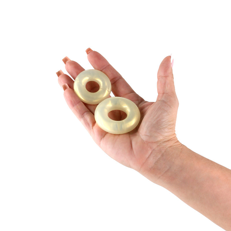 Fantasia Double Stack (Amber) – Flexible Cock Ring Set of 2 Sizes