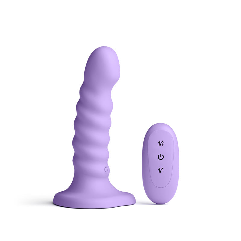 Colours Ribbed 5 Inch USB Rechargeable Waterproof Dildo with Wireless Remote
