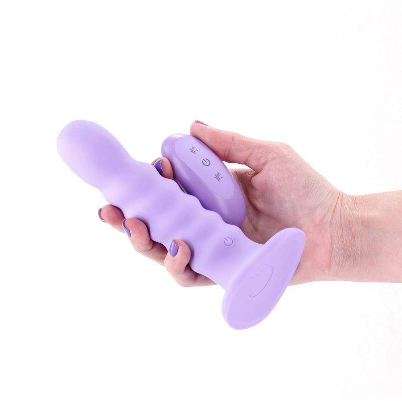 Colours Ribbed 6 Inch USB Rechargeable Vibrating Dildo with Wireless Remote