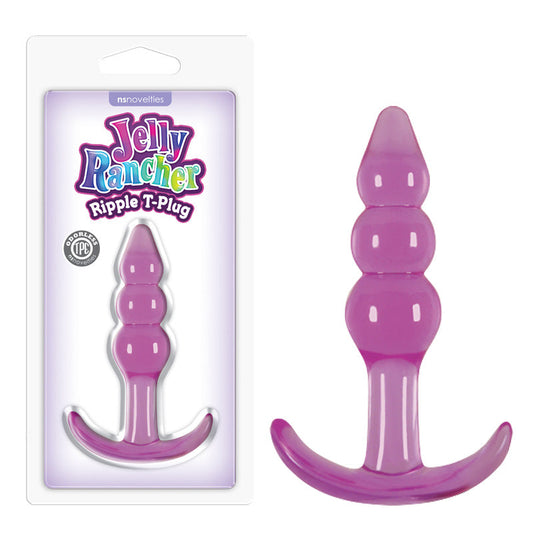 Jelly Rancher Ripple T-Plug – 10.9 cm Soft Body-Safe Butt Plug