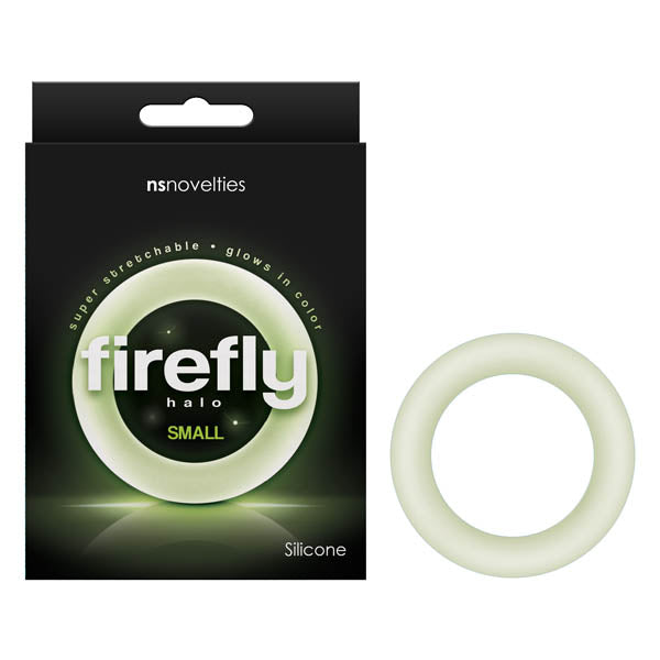 Firefly Halo (Glow in the Dark Clear) – Small 50mm Silicone Cock Ring