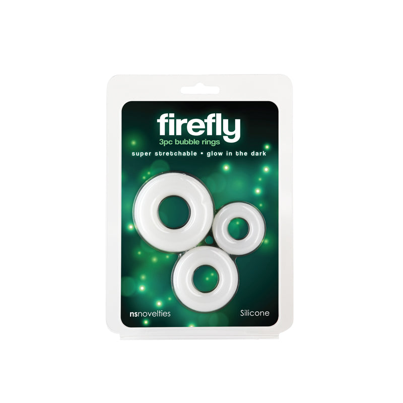 Firefly Bubble Rings Glow in the Dark Cock Rings Set of 3