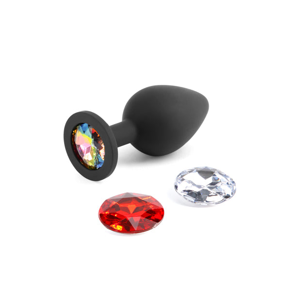 Glams Xchange Medium Butt Plug with Interchangeable Gems