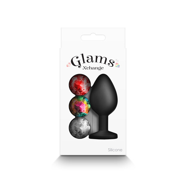 Glams Xchange Medium Butt Plug with Interchangeable Gems