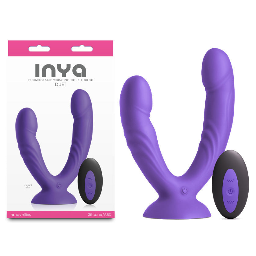 INYA Duet – USB Rechargeable Waterproof Vibrating Double Dildo with Remote