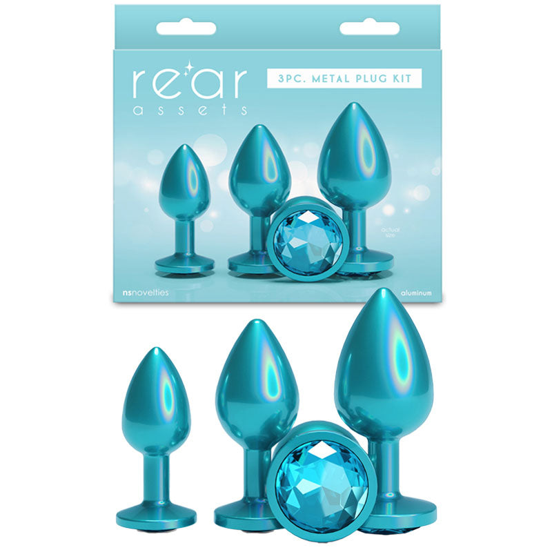Rear Assets Trainer Kit – Set of 3 Chrome-Plated Butt Plugs