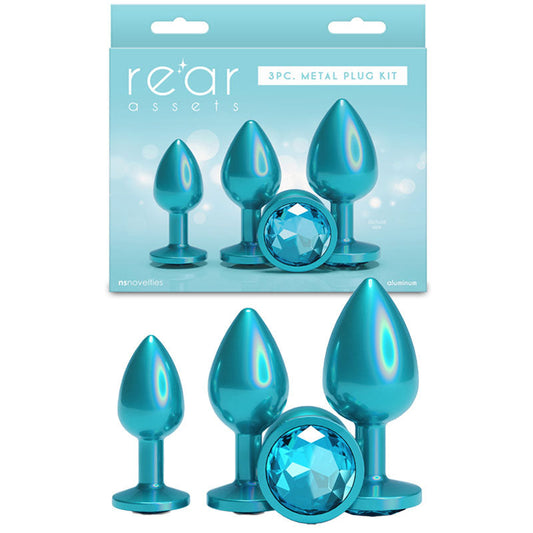 Rear Assets Trainer Kit – Set of 3 Chrome-Plated Butt Plugs