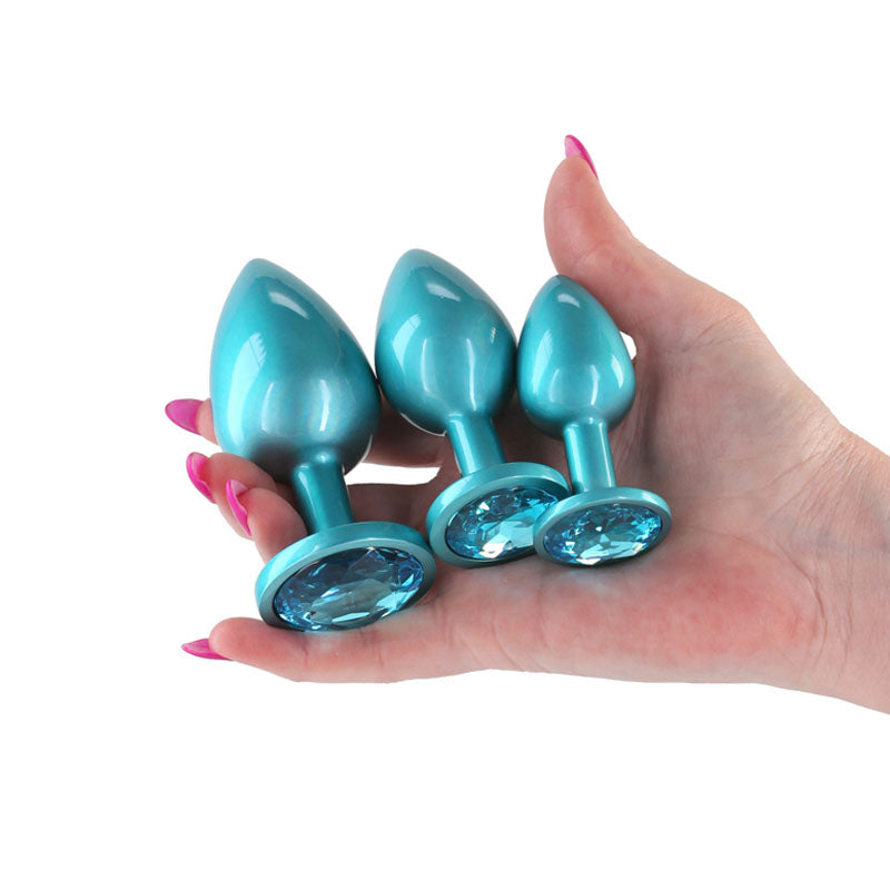 Rear Assets Trainer Kit – Set of 3 Chrome-Plated Butt Plugs